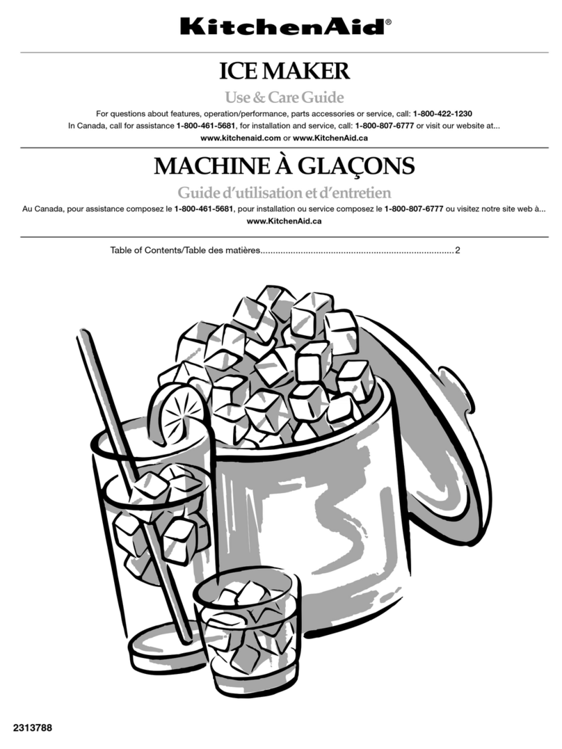 KitchenAid KUIS18NNJS Use and care guide