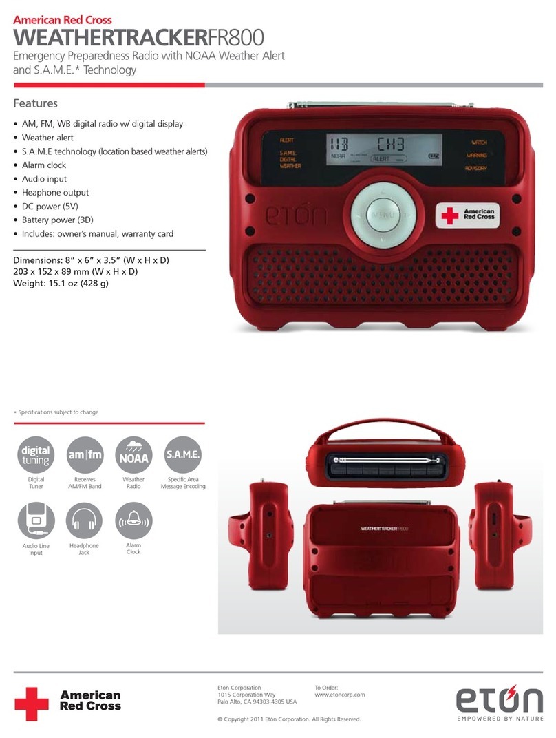 Eton Eton American Red Cross FR800 datasheet