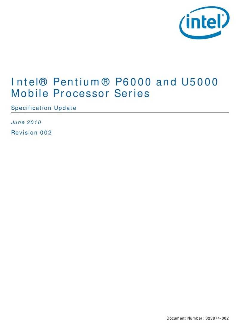 Intel PENTIUM P6000 SPECIFICATION 20 User manual