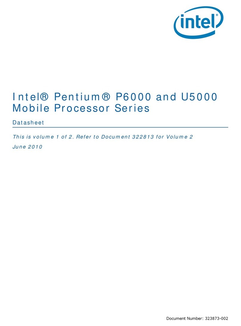 Intel PENTIUM P6000 SPECIFICATION 20 User manual