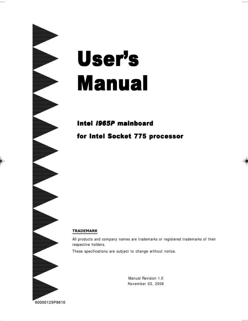 Intel I965P User manual Intel I965P User manual