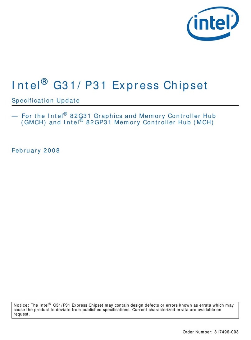 Intel G31 EXPRESS CHIPSET SPECIFICAT specification