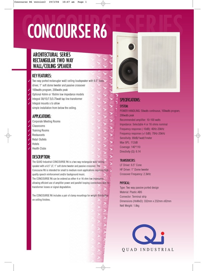 QUAD CONCOURSE R6 User manual