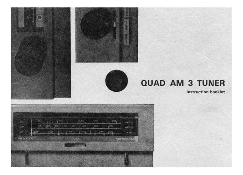 QUAD AM3 Instruction booklet