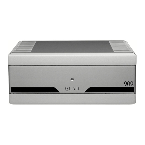 QUAD 909 Stereo Power Amplifier User manual