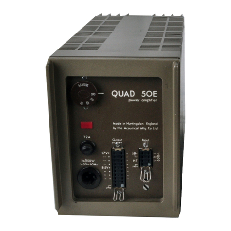 QUAD 50E User manual