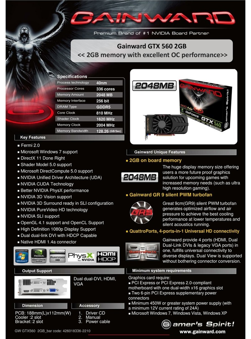 Gainward GTX 560 2048MB brochure