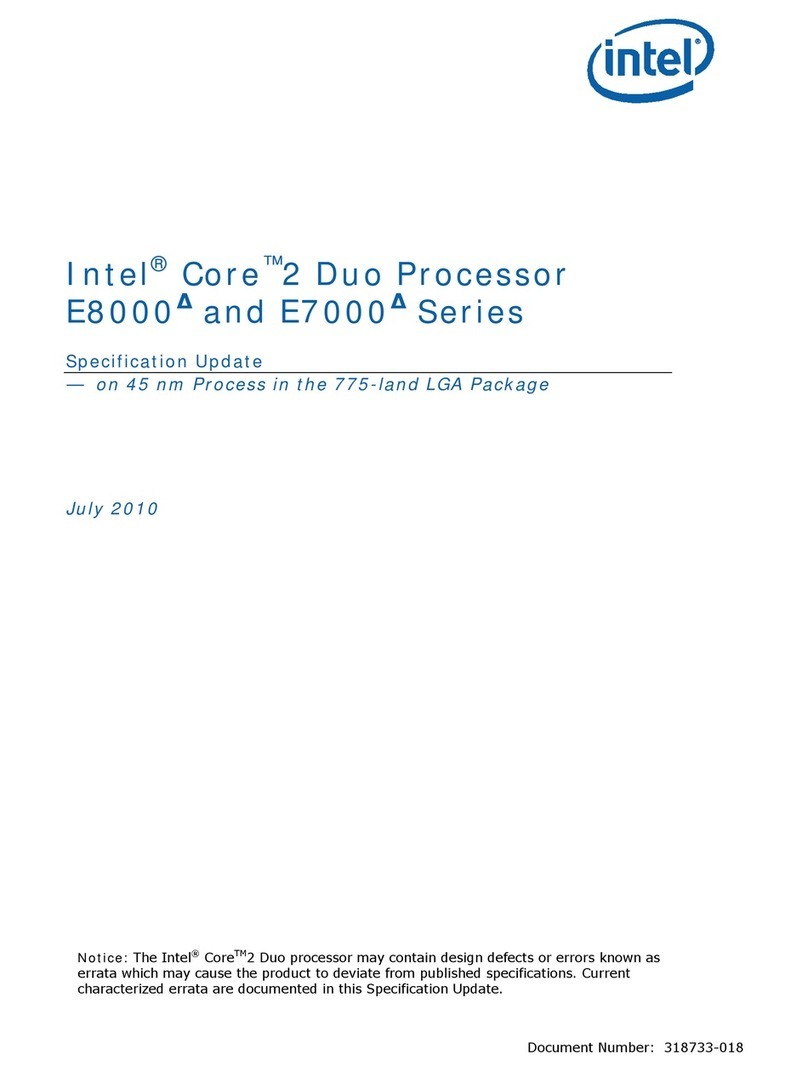 Intel CORE 2 DUO E7000 -  UPDATE 7-2010 User manual