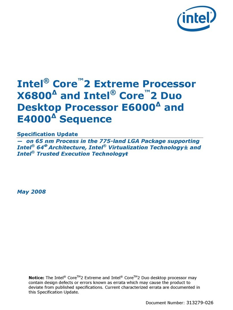 Intel CORE 2 DUO E4000 - 3-2008 User manual Intel CORE 2 DUO E4000 - 3-2008 User manual