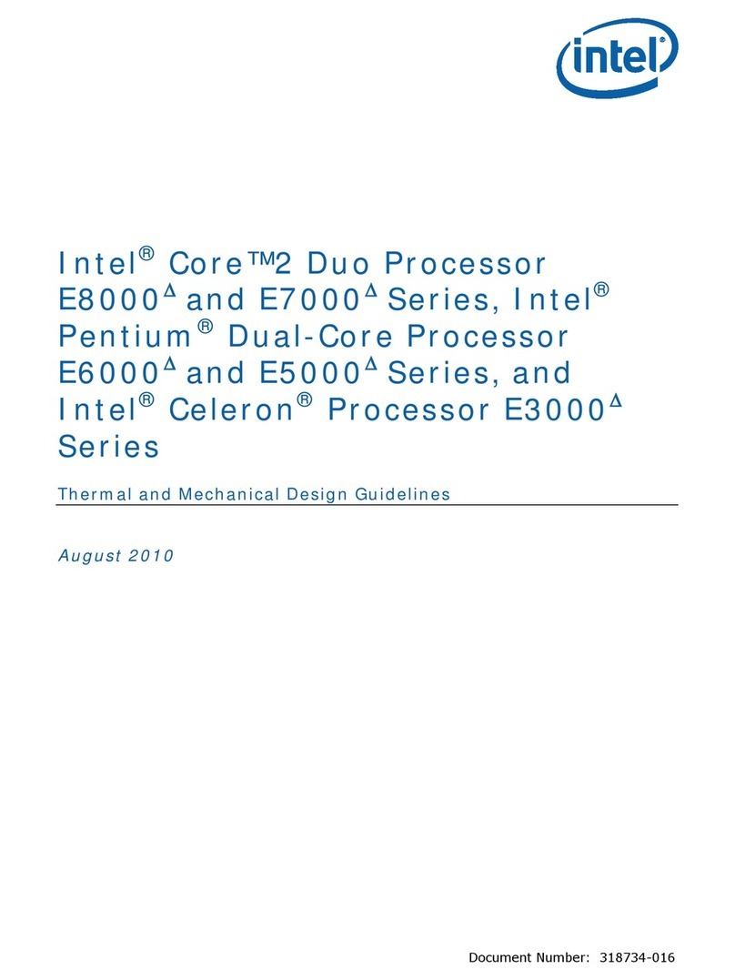Intel CELERON PROCESSOR E3000 - THERMAL AND MECHANICAL... Design guide
