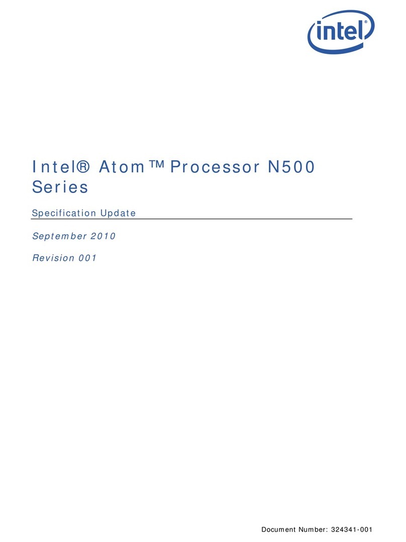 Intel ATOM PROCESSOR N 500 -  UPDATE REVISION 001 User manual