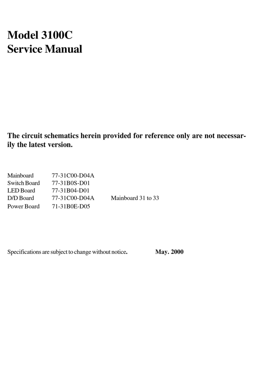Intel 3100C - SERVICE User manual