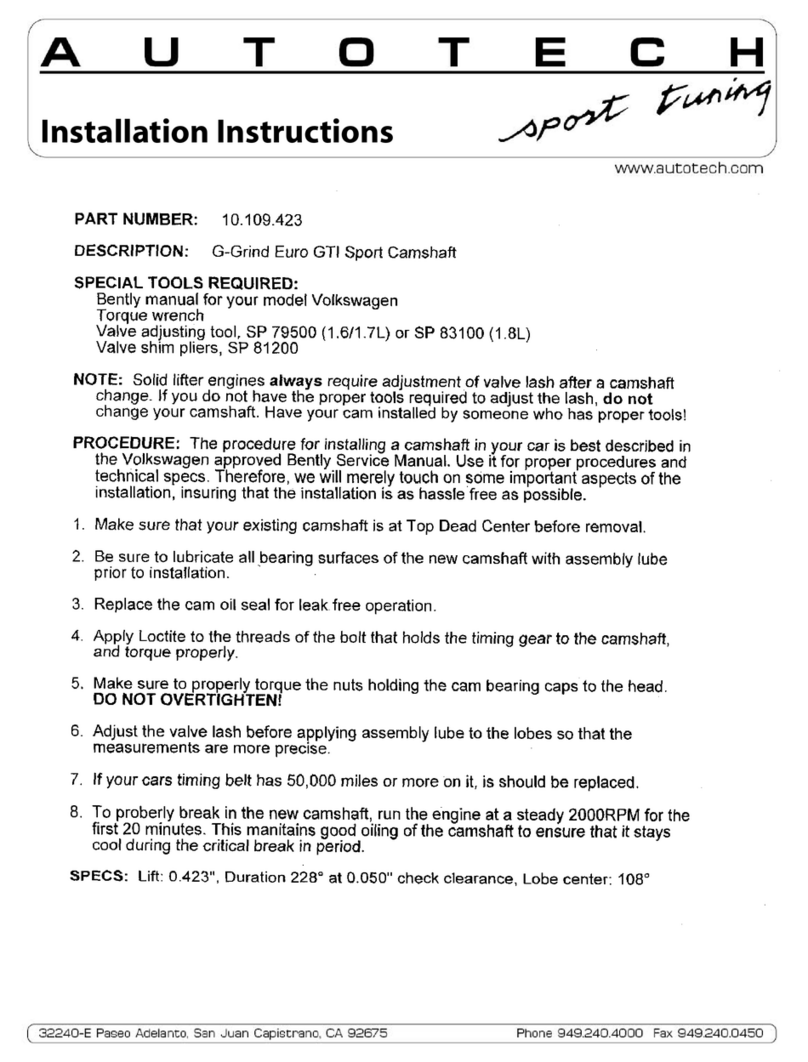 AUTOTECH 10.109.423 installation instructions