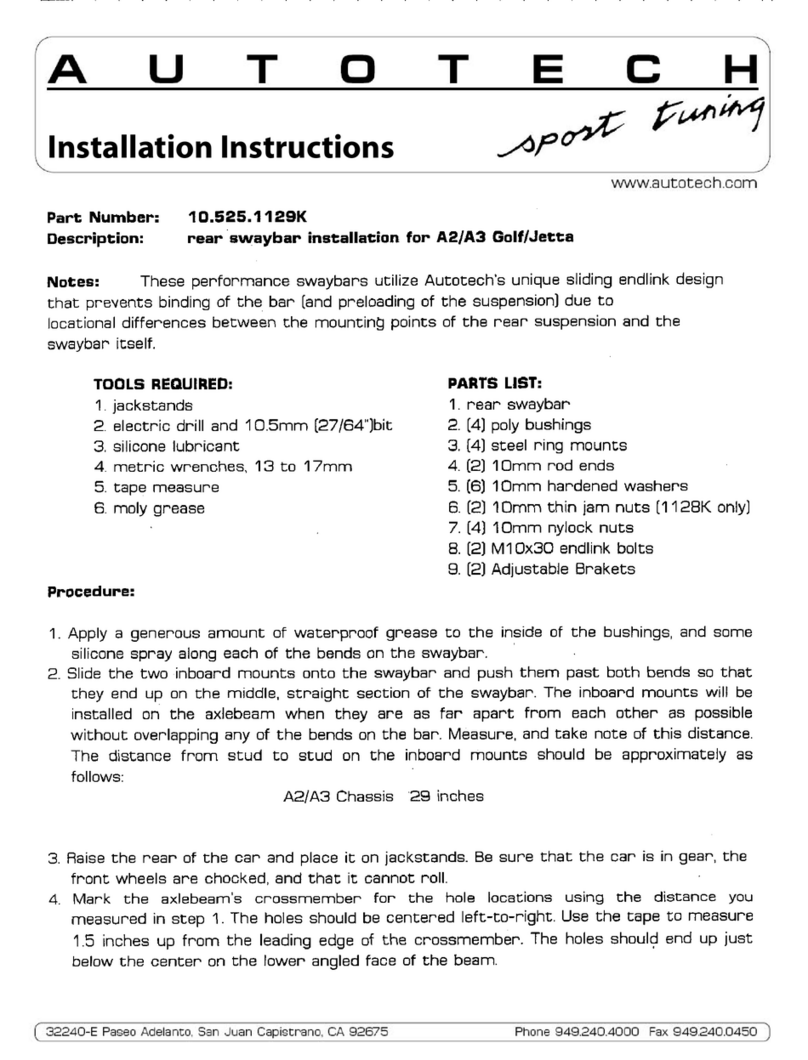 AUTOTECH 10.525.1129K installation instructions