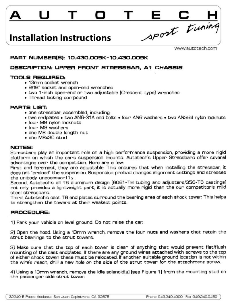 AUTOTECH 10.430.005K-009K installation instructions
