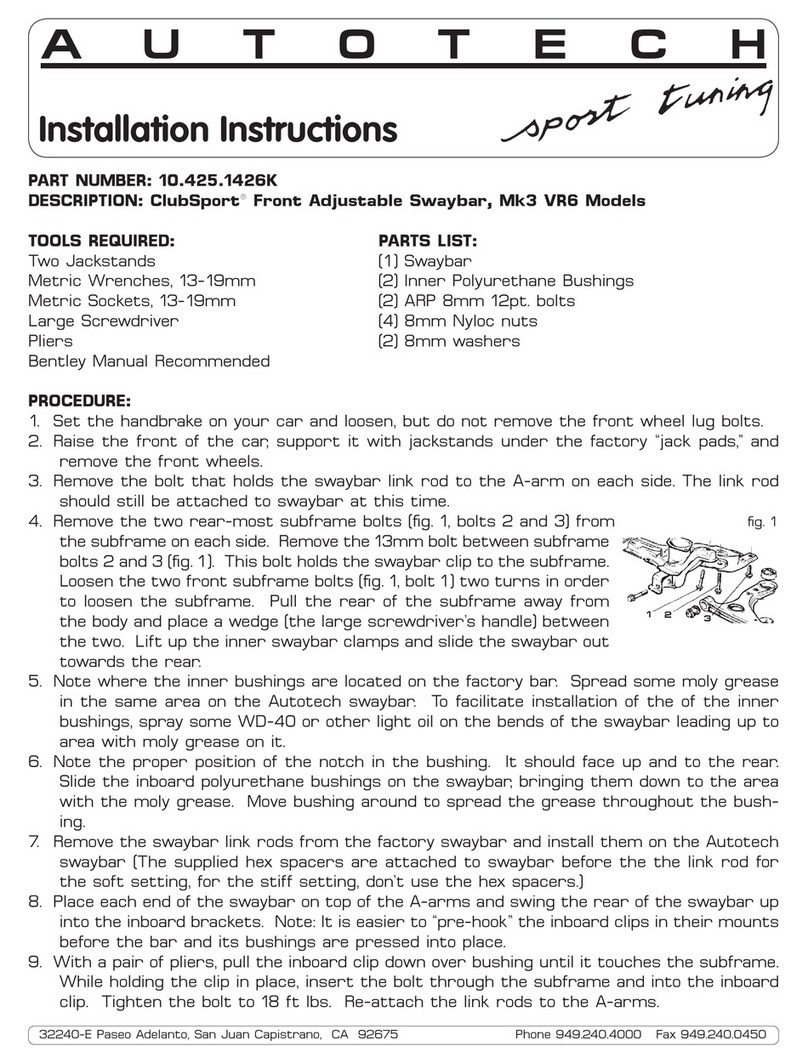 AUTOTECH 10.425.1426K installation instructions