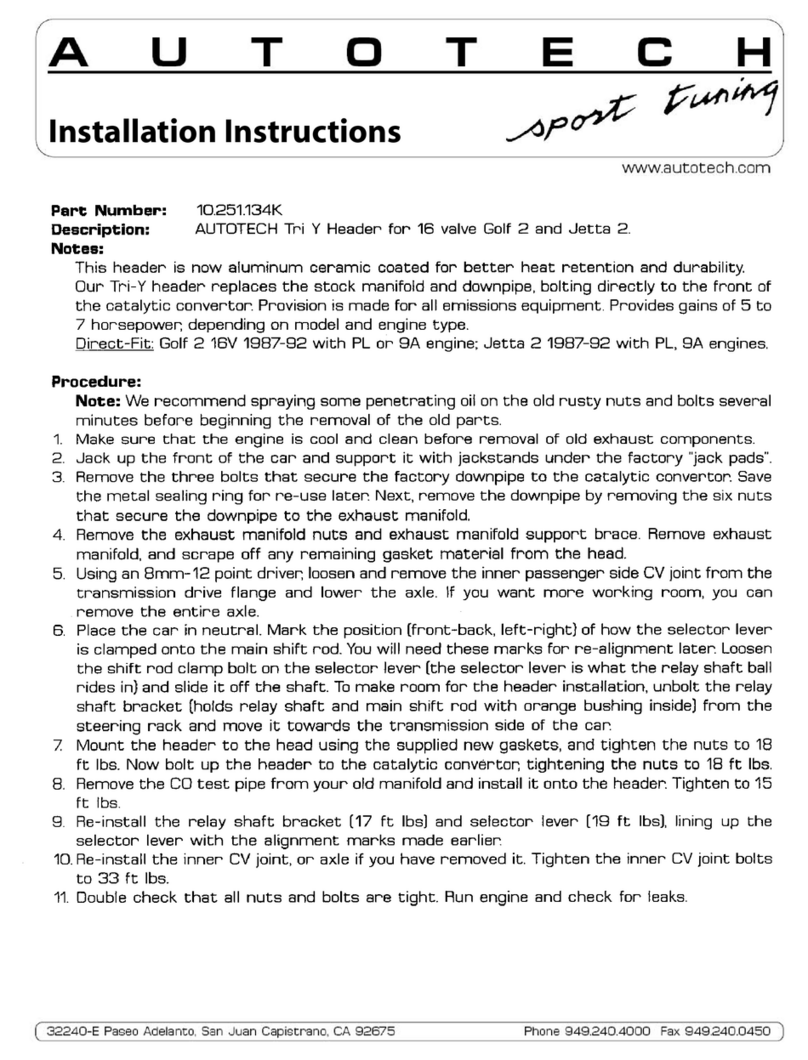 AUTOTECH 10.251.134K installation instructions