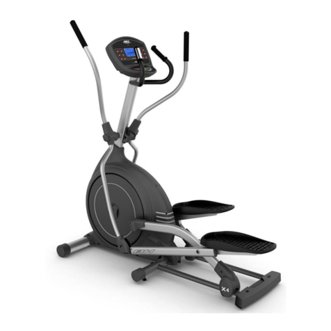 BH FITNESS X4 ELLIPTICAL owner's manual