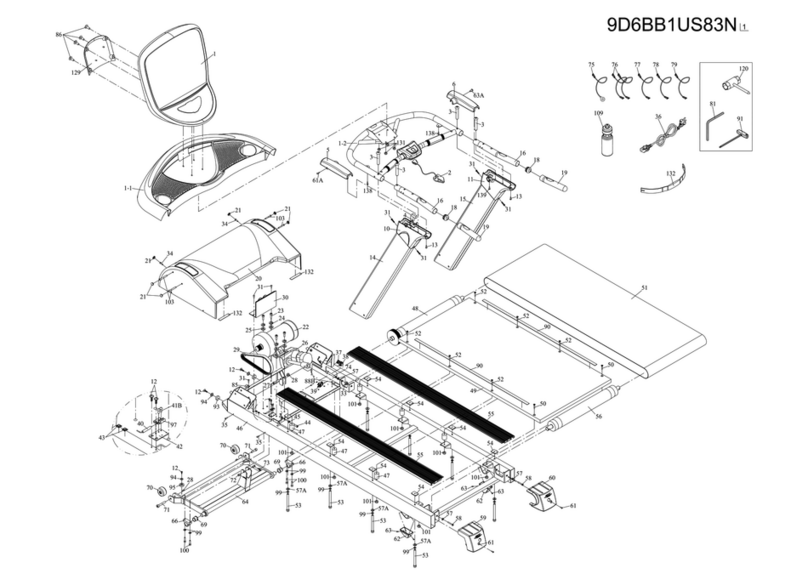 BH FITNESS T8-PRO - EXPLODED VIEW manual