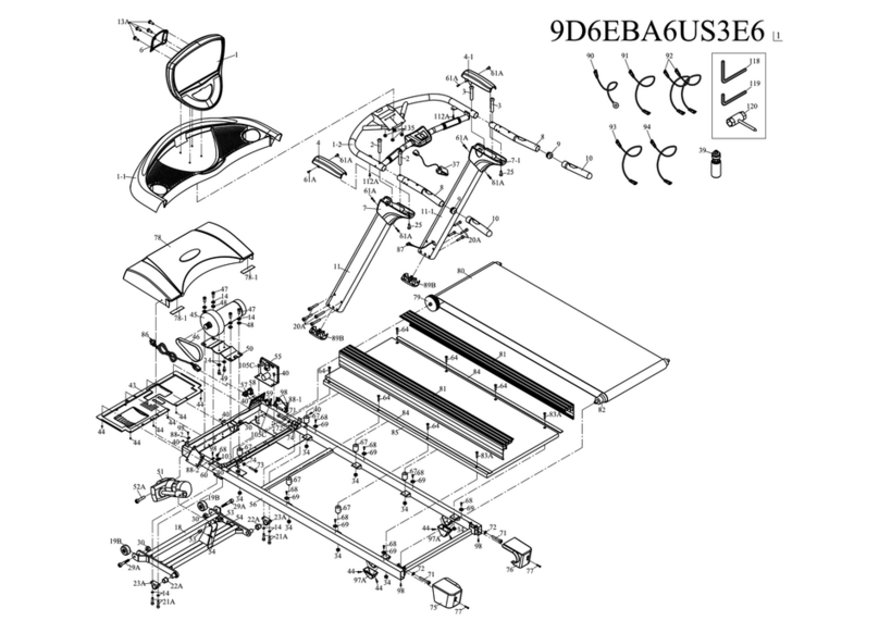 BH FITNESS T6-SPORT - EXPLODED VIEW manual
