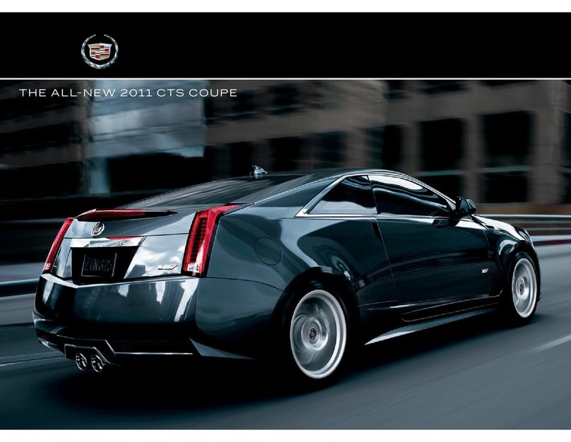 Cadillac 2011 CTS COUPE User manual