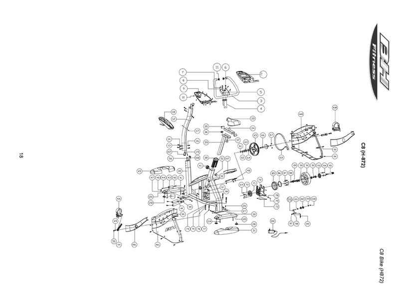 BH FITNESS C8 parts list
