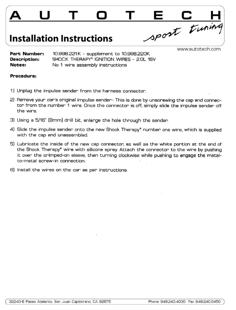 AUTOTECH 10.998.221K installation instructions