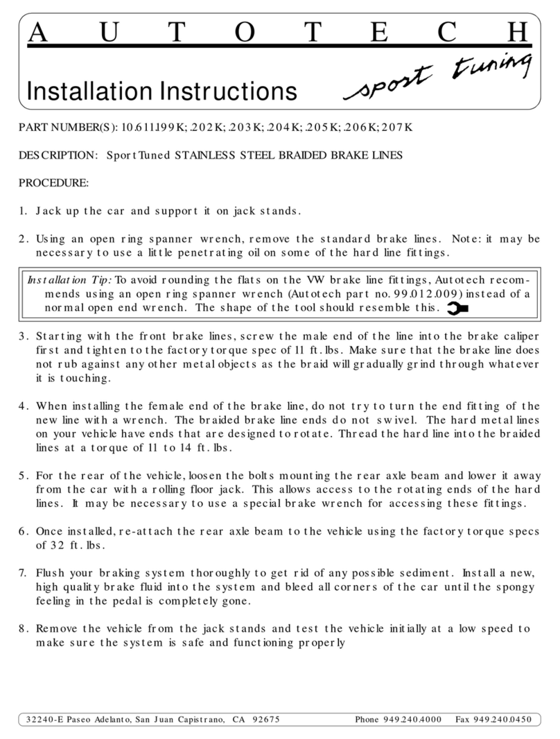 AUTOTECH 10.611.199K-207K installation instructions