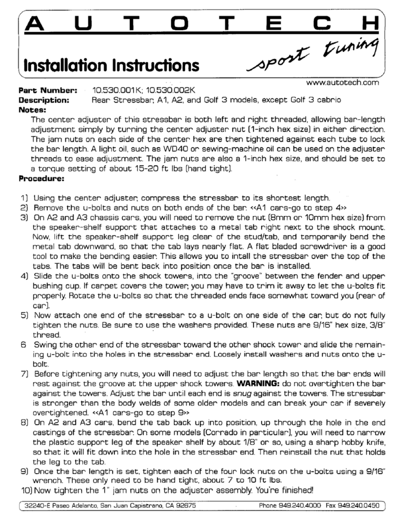 AUTOTECH 10.530.001K-002K installation instructions