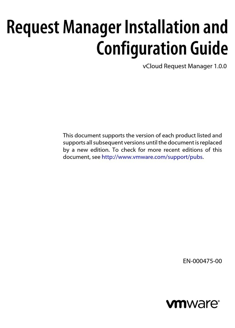 VMware VCLOUD REQUEST MANAGER 1.0.0 User manual