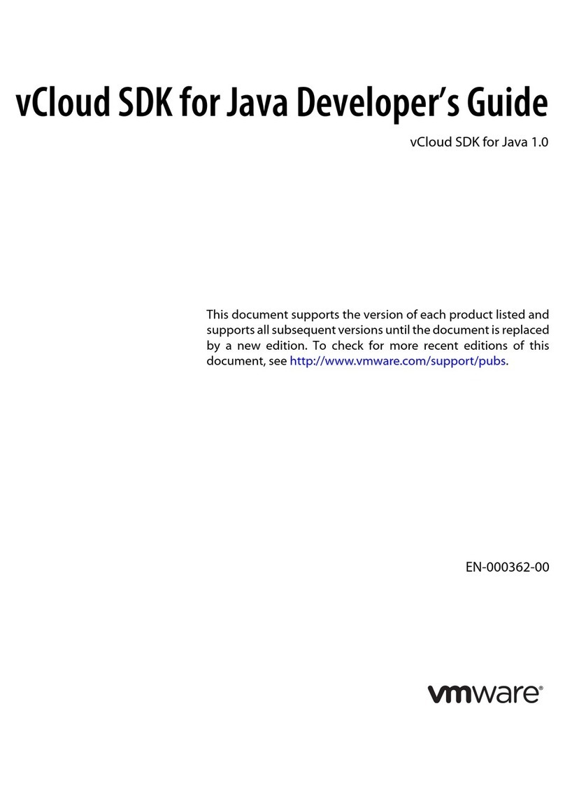 VMware VCLOUD SDK FOR JAVA 1.0 - DEVELOPER S GUIDE User manual VMware VCLOUD SDK FOR JAVA 1.0 - DEVELOPER S GUIDE User manual