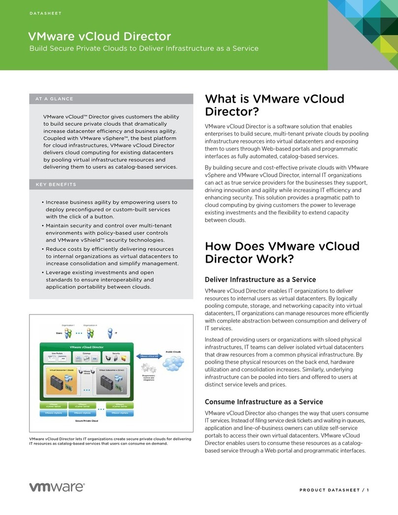 VMware VCLOUD DIRECTOR datasheet