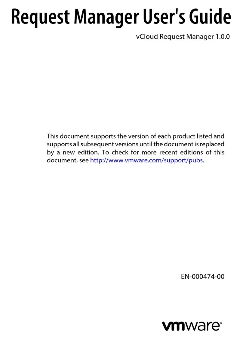 VMware VCLOUD REQUEST MANAGER 1.0.0 User manual
