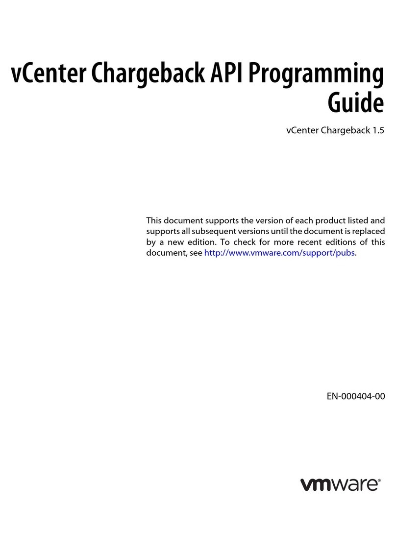 VMware VCENTER CHARGEBACK 1.5 - API User manual VMware VCENTER CHARGEBACK 1.5 - API User manual