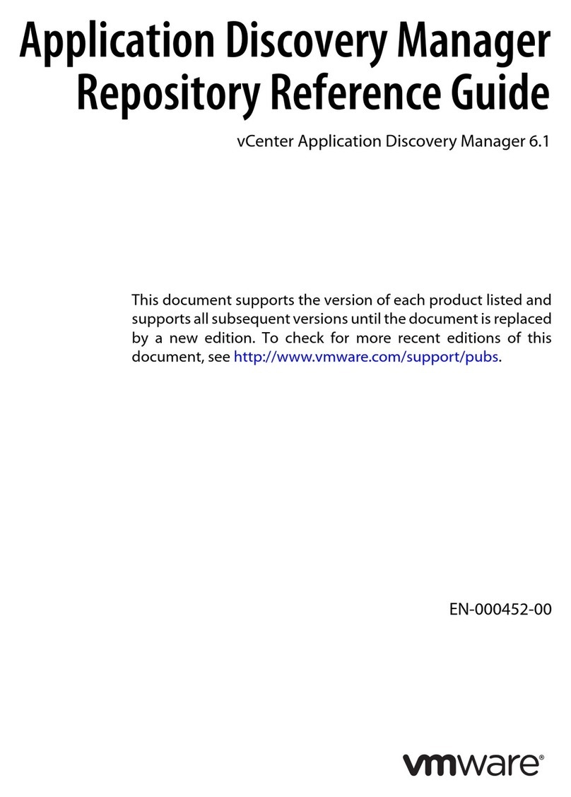VMware VCENTER APPLICATION DISCOVERY MANAGER 6.1 -... User manual VMware VCENTER APPLICATION DISCOVERY MANAGER 6.1 -... User manual