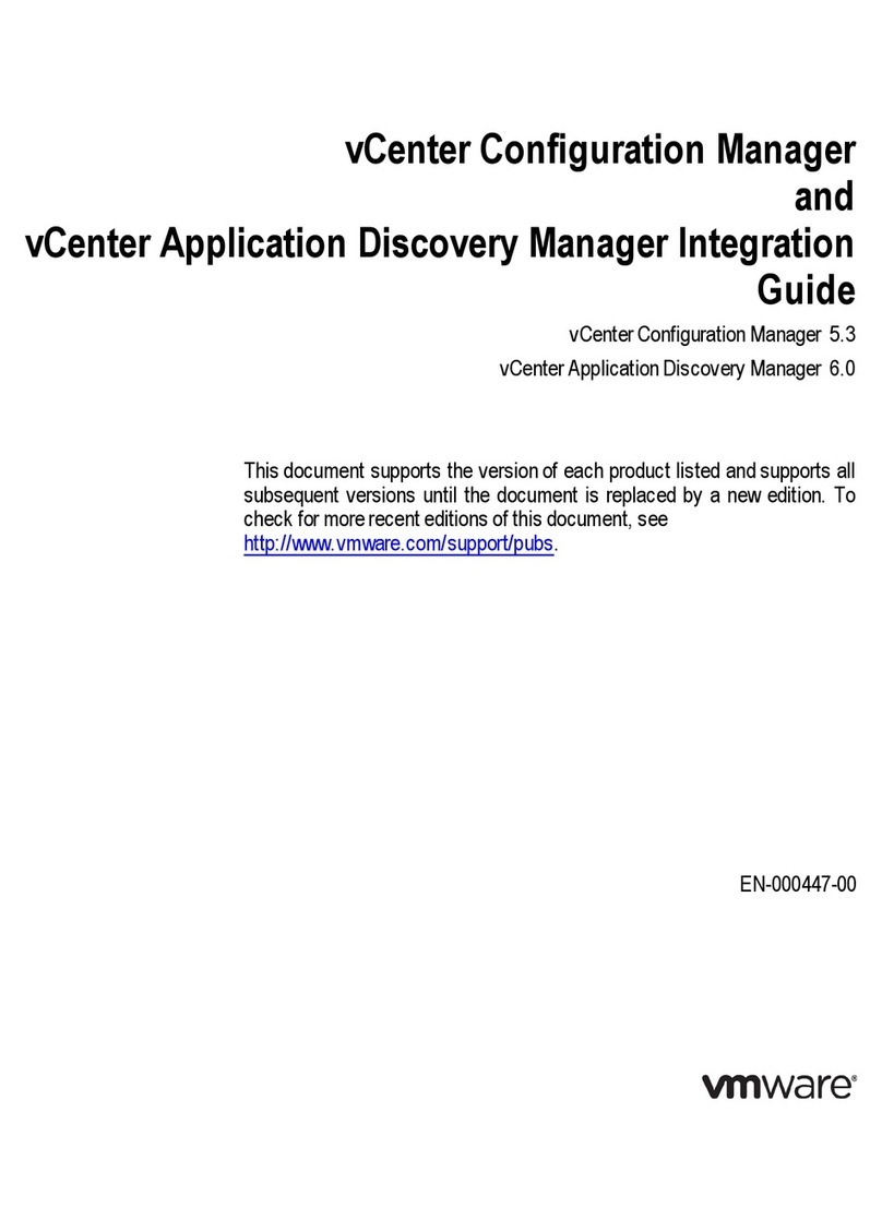 VMware VCENTER APPLICATION DISCOVERY MANAGER 6.0 User manual