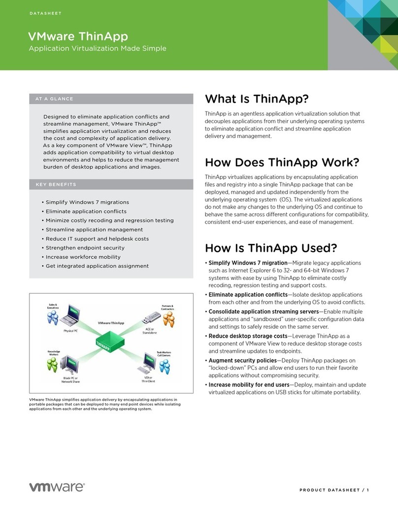 VMware THINAPP User manual