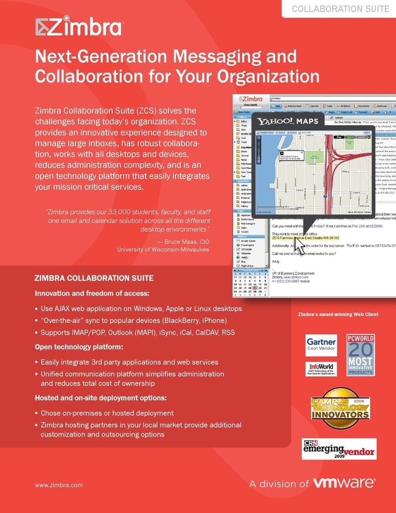 VMware ZIMBRA Installation guide