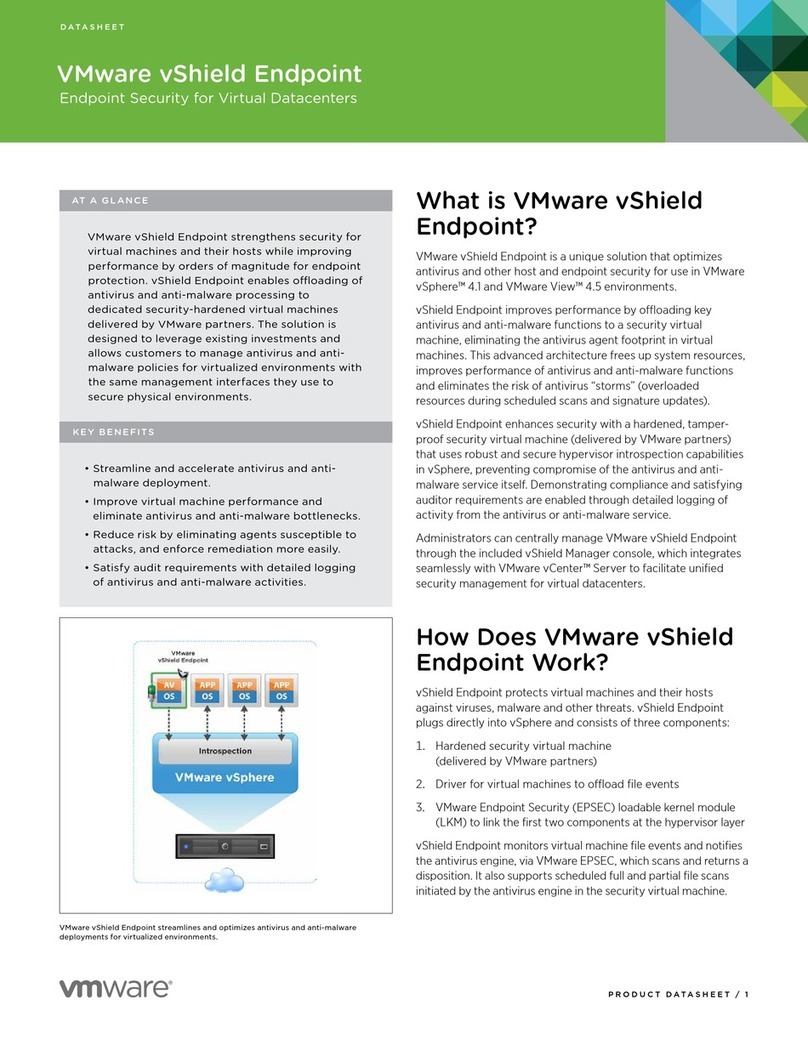 VMware VSHIELD ENDPOINT User manual