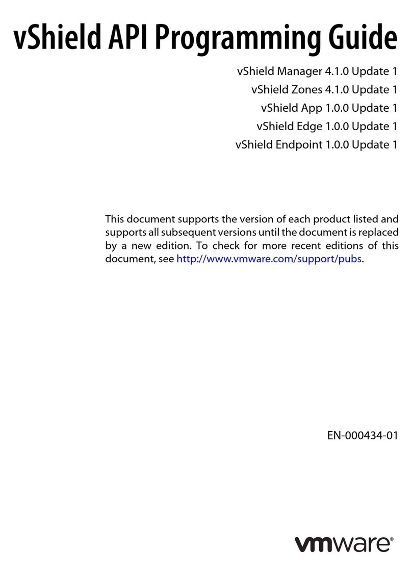 VMware VSHIELD APP 1.0.0 UPDATE 1 - API Operating instructions