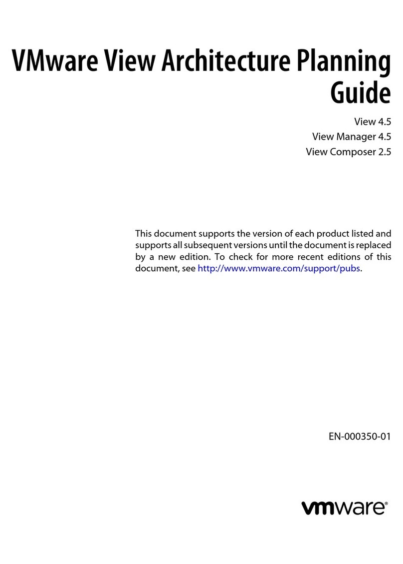 VMware VIEW 4.5 - ARCHITECTURE PLANNING... User manual