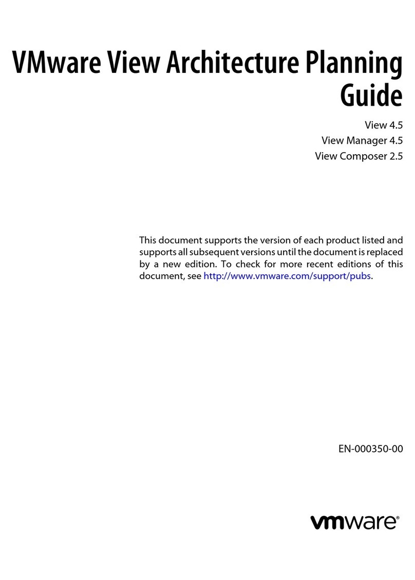 VMware VIEW 4.5 - ARCHITECTURE PLANNING... User manual