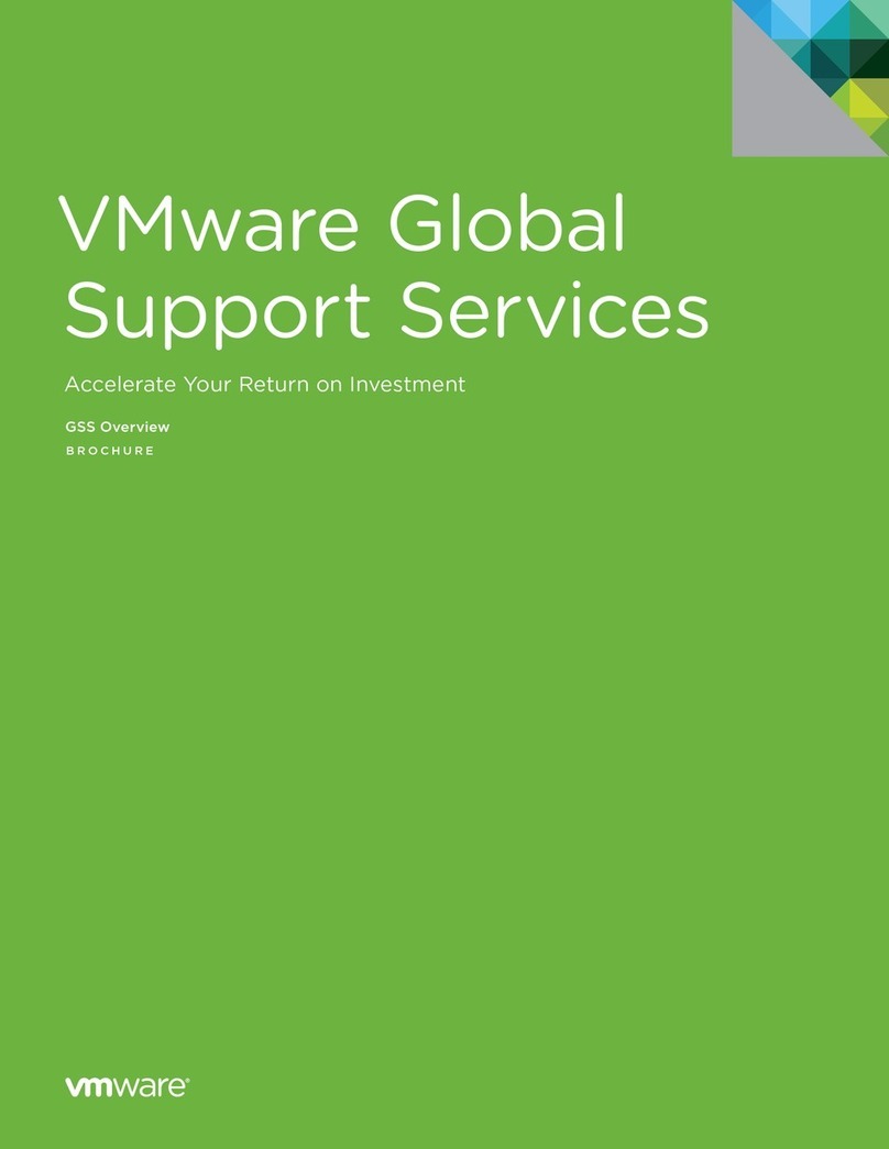 VMware GLOBAL SUPPORT SERVICES User manual