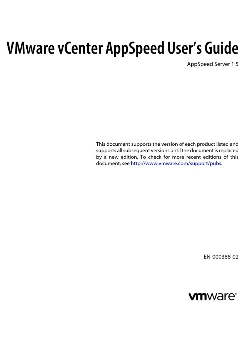 VMware APPSPEED SERVER 1.5 - VCENTER APPSPEED INSTALLATION... User manual VMware APPSPEED SERVER 1.5 - VCENTER APPSPEED INSTALLATION... User manual
