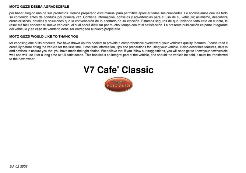 MOTO GUZZI V 7 CAFE CLASSIC manual