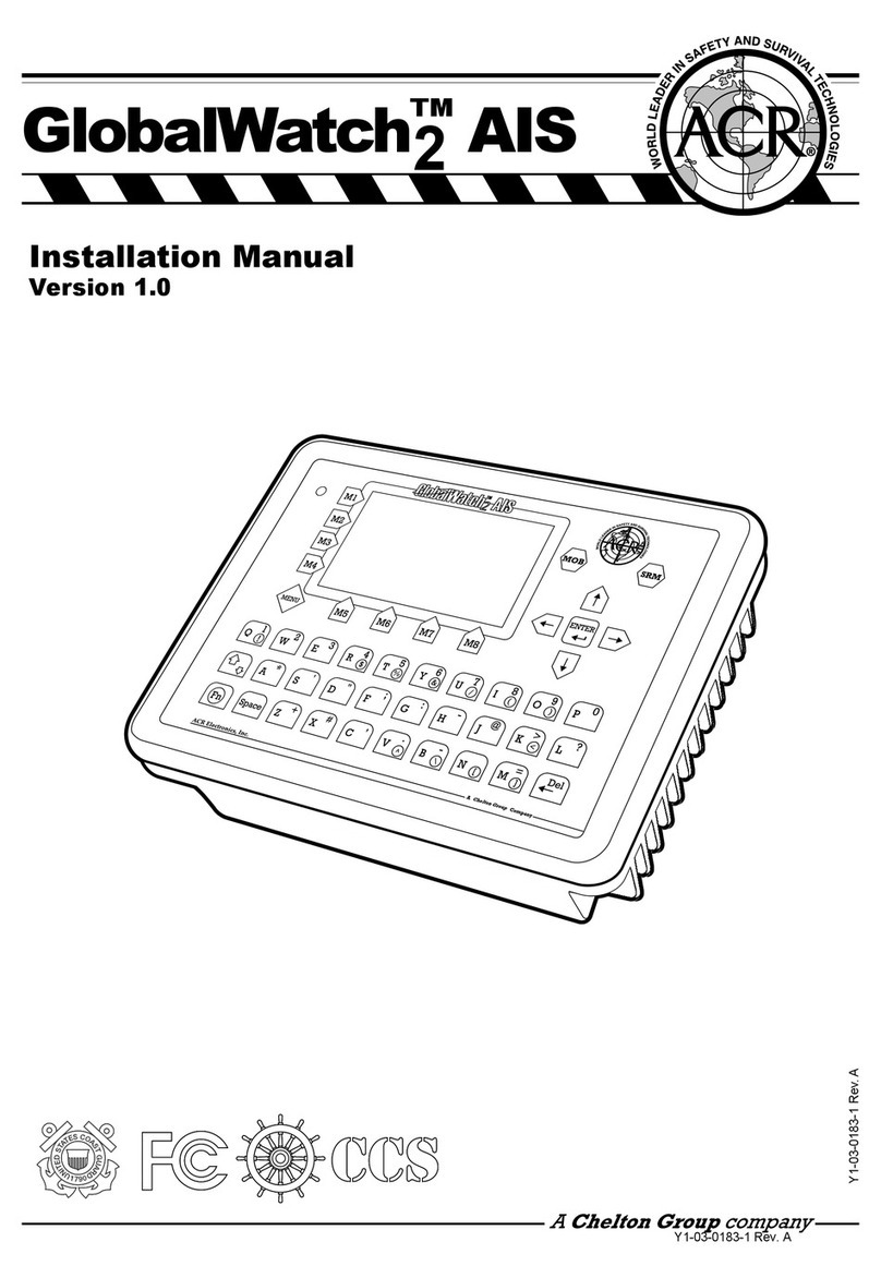 ACR Electronics GLOBALWATCH2 AIS -  V1.0 User manual
