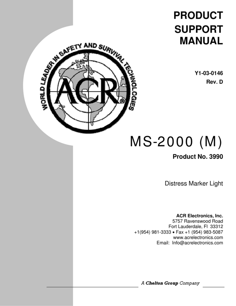 ACR Electronics MS-2000(M) DISTRESS MARKER LIGHT (MILITARY) Installation instructions