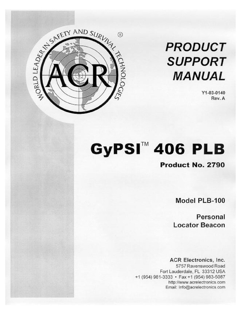ACR Electronics GYPSI 406 PLB Product support manual