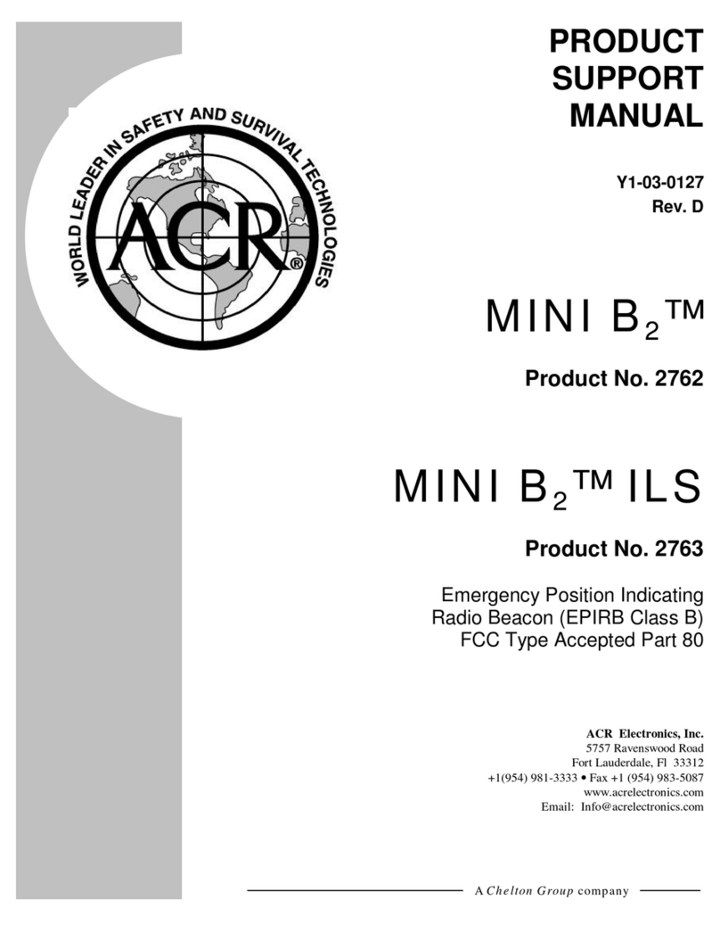 ACR Electronics MINI B2 CLASS B PERSONAL EPIRB Product support manual