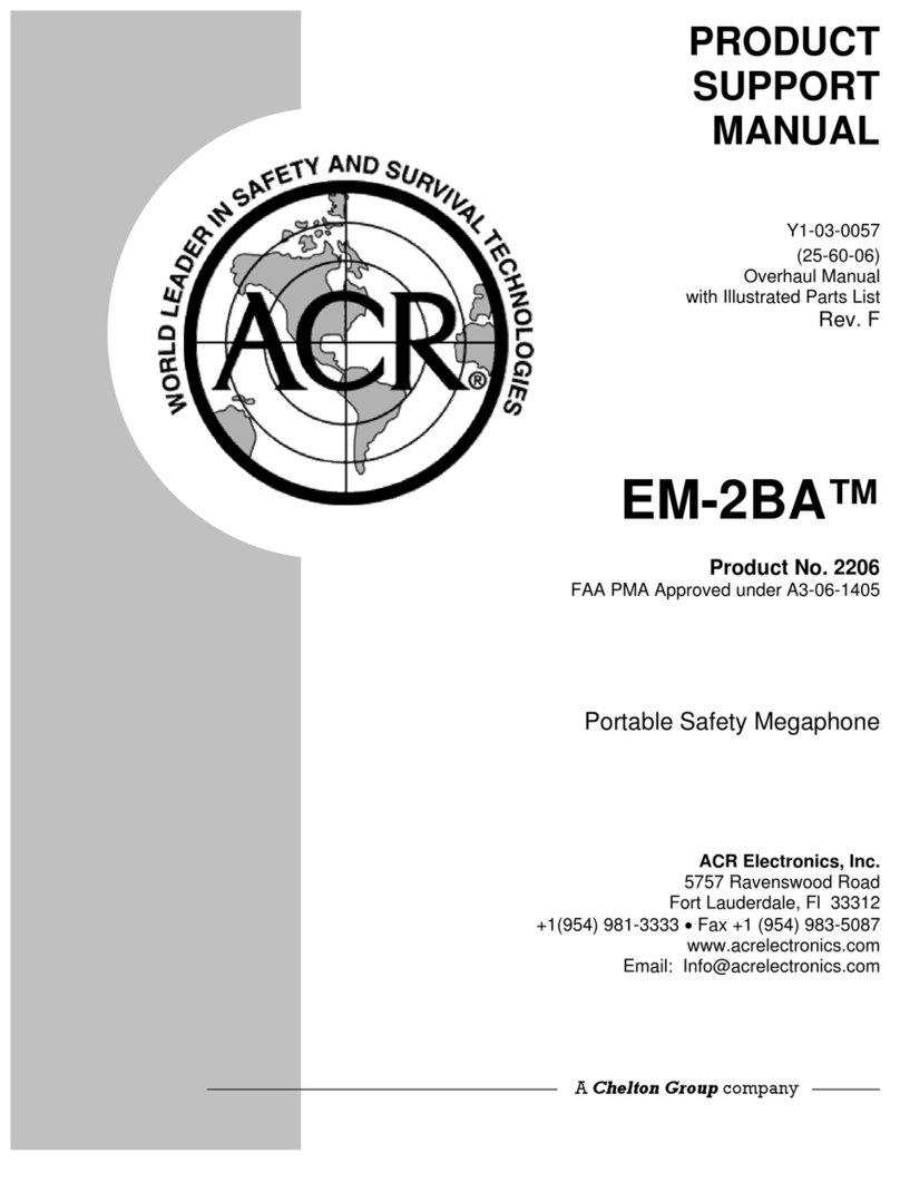 ACR Electronics EM-2BA MEGAPHONE Product support manual